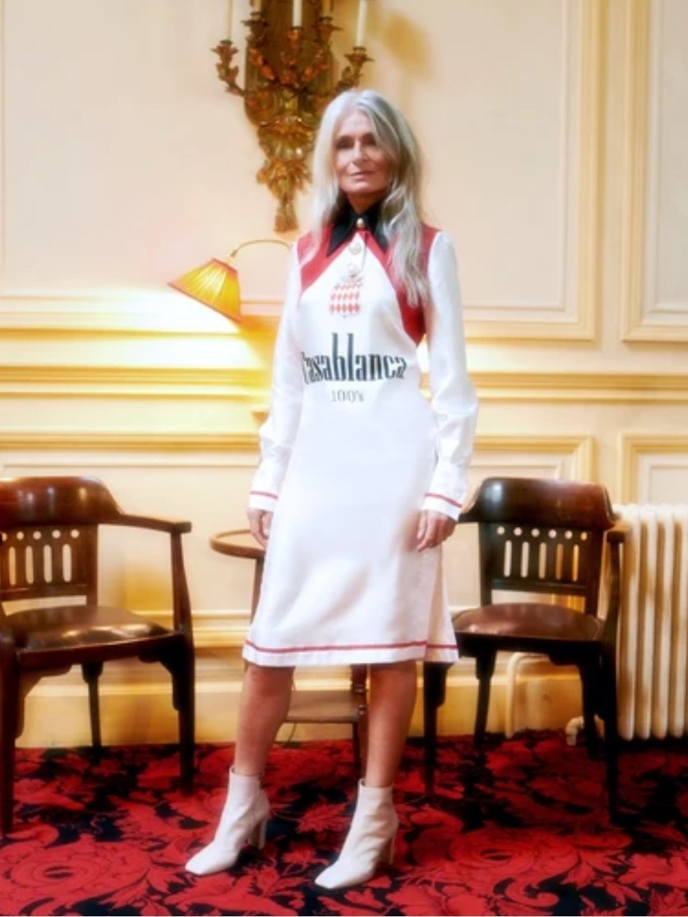 Casablanca ‘Grand Prix’ AW21 100’s Silk Dress
